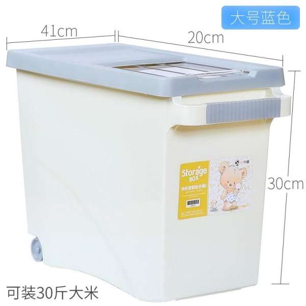 Nhà Bếp, Đồ Gia Dụng 30/20 Pound Thùng Gạo Cuộn Bọc Cấu Thành Điện Nhựa Hộp Kiểu Kéo Đẩy Chống Ẩm Kính Ngắm Gắn Thùng Gạo