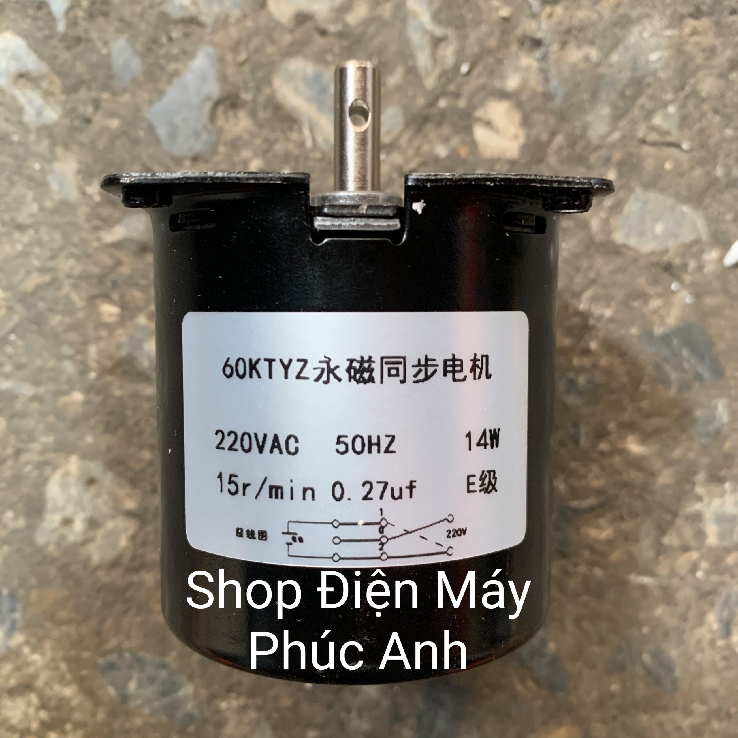 Motor giảm tốc AC 220v 60KTZY 10 vòng phút