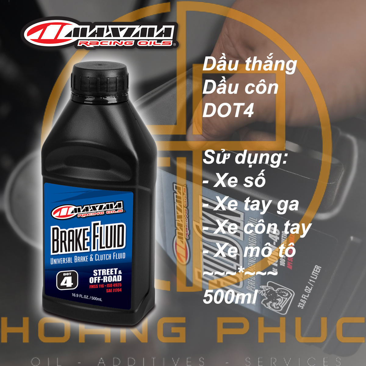 Dầu thắng và dầu côn MAXIMA DOT4 500ml