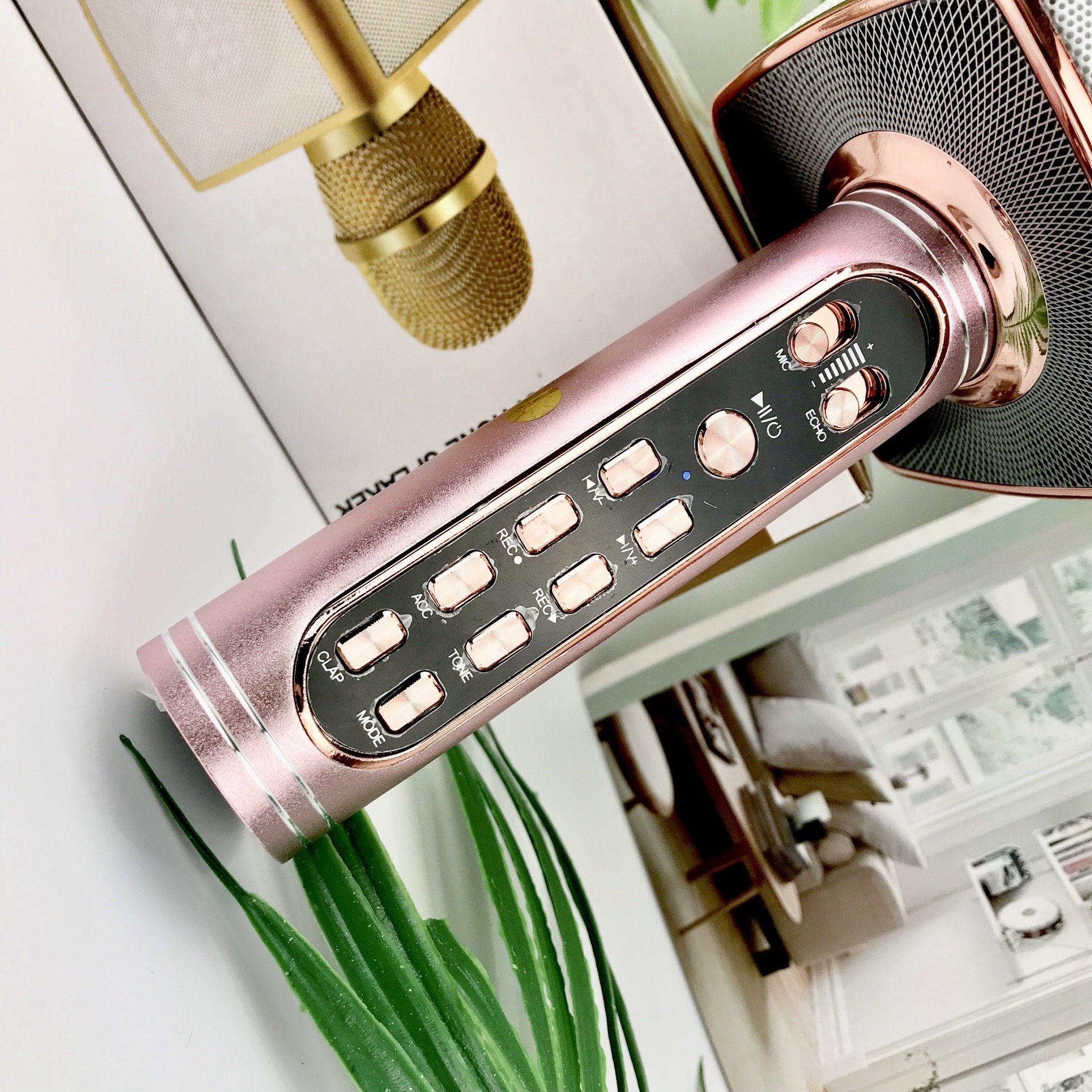 [HCM]Micro Hát Karaoke YS 91 - Mic Hát Karaoke Kiêm Loa Bluetooth Version 2