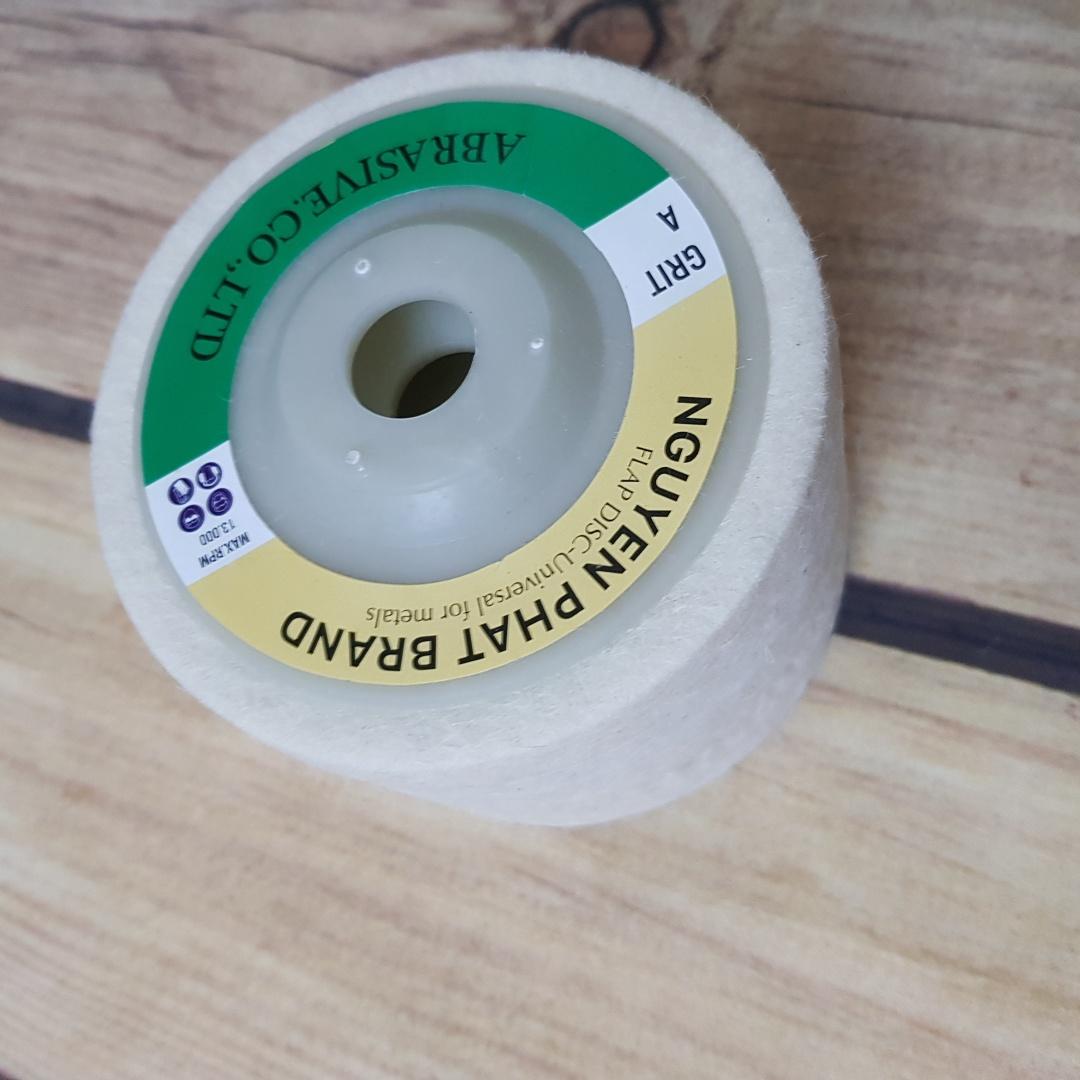 5 nỉ trắng đánh bóng d100mm