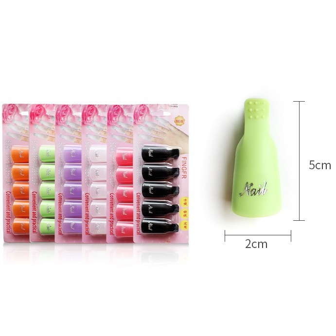 Set 5 cái kẹp ủ móng tháo gel - BYH103