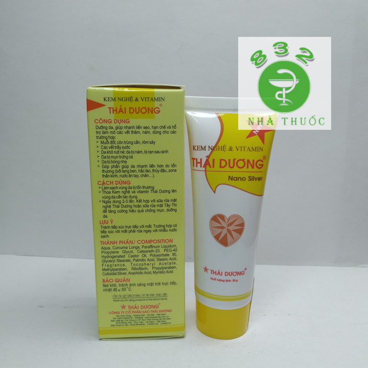 Kem nghệ và Vitamin Thái Dương 20G