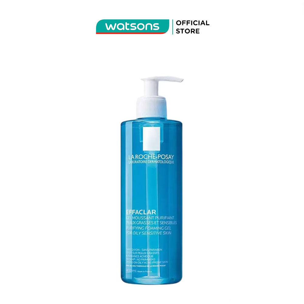 Sữa rửa mặt tạo bọt la roche-posay effaclar cho da dầu nhạy cảm 400ml