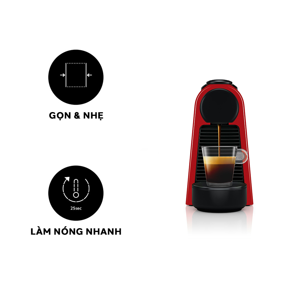 Máy pha cà phê viên nén Nespresso Essenza Mini - Đỏ