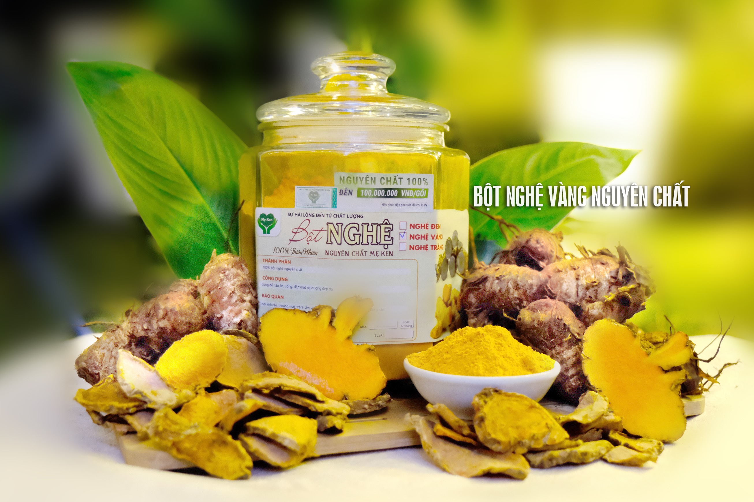 Bột nghệ đỏ (nghệ vàng) nguyên chất Mẹ Ken 1kg