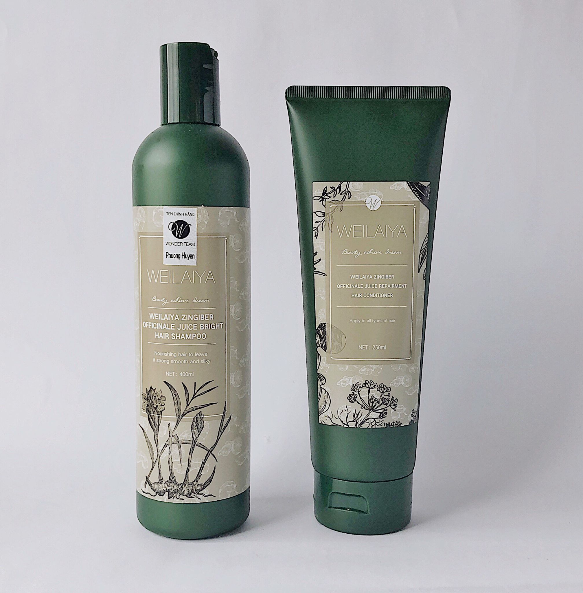 Dầu gội gừng Hà Thủ Ô Weilaiya 400ml