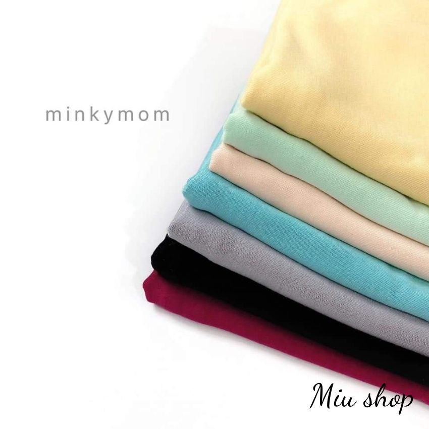Áo Thun Giữ Nhiệt MINKYMOM Cổ 3 Phân Giữ Ấm  Cho Bé(8-16kg)
