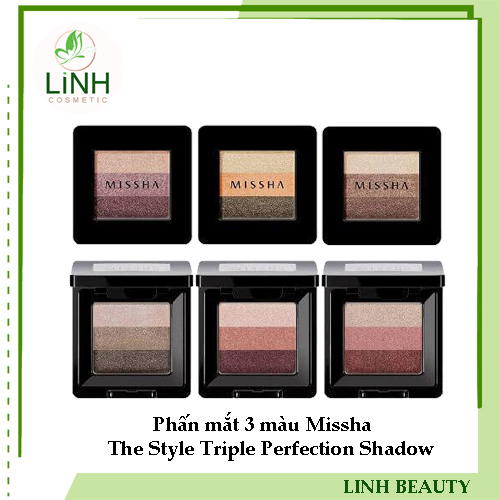Phấn mắt 3 màu Missha The Style Triple Perfection Shadow số 08