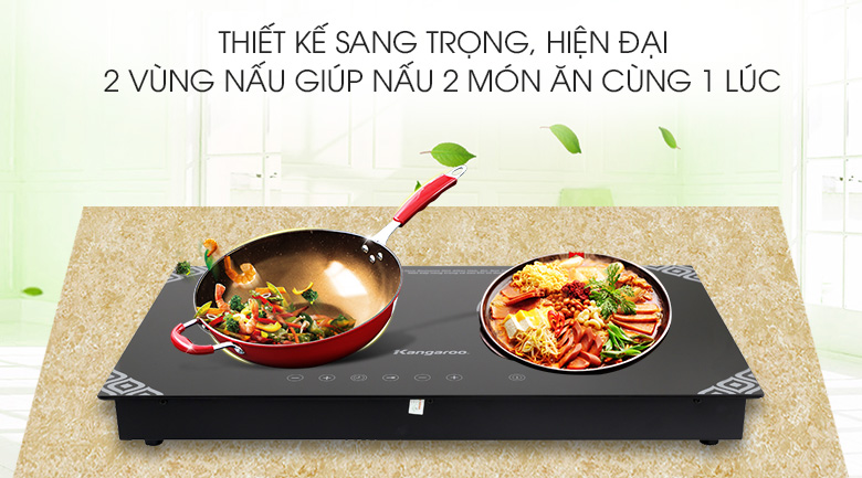Bếp từ đôi Kangaroo KG498N