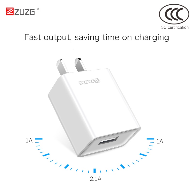 Củ sạc nhanh iphone samsung  ZUZG 10w 5v-2a UC02