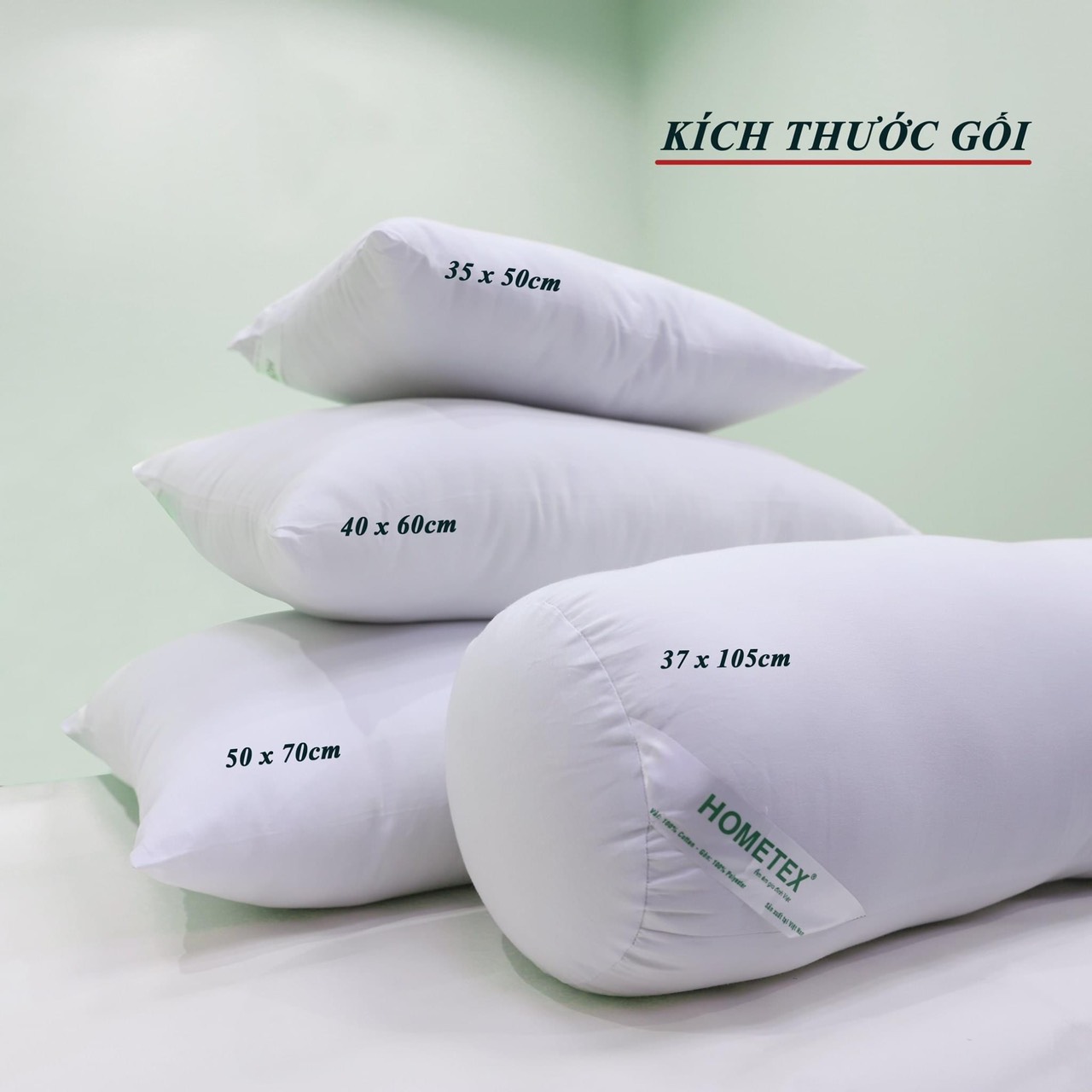 Ruột gối ép hơi 50x70cm Hometex