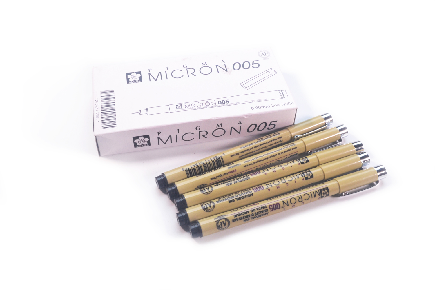 [7-11/12 VOUCHER 8%]Bút kẻ lằn chìm kẻ line Sakura Micron 0.2mm đen - Bút [TAM]