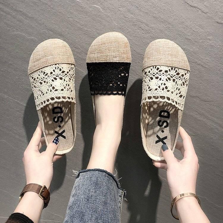 (Hàng Sẵn) Dép Sục Nữ Cói Ren Ulzzang( Ảnh Thật Ở Cuối)