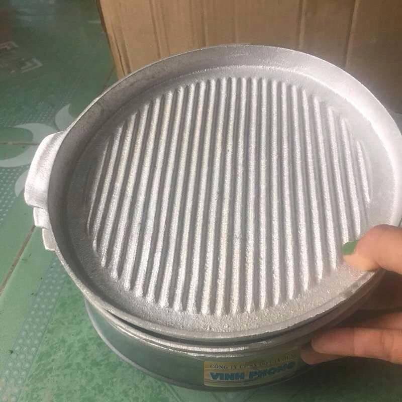 ,chảo gang TRẮNG (vỉ nướng gang)chảo nướng gang Chất Lượng 2022