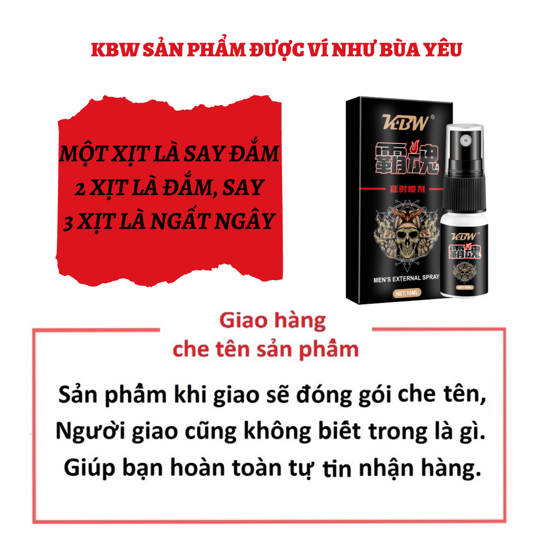 Xịt kéo dài thời gian quan hệ bền bỉ đến 60 phút,  giúp quý ông tăng cường sinh lực mạnh mẽ đạt 'phong độ đỉnh cao'