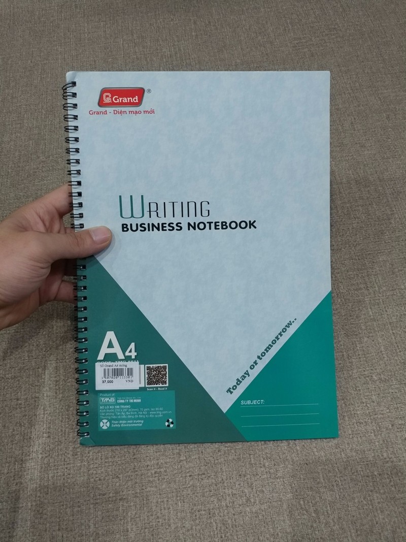 [HCM]Sổ lò xo A4 Pgrand 100-200 trang