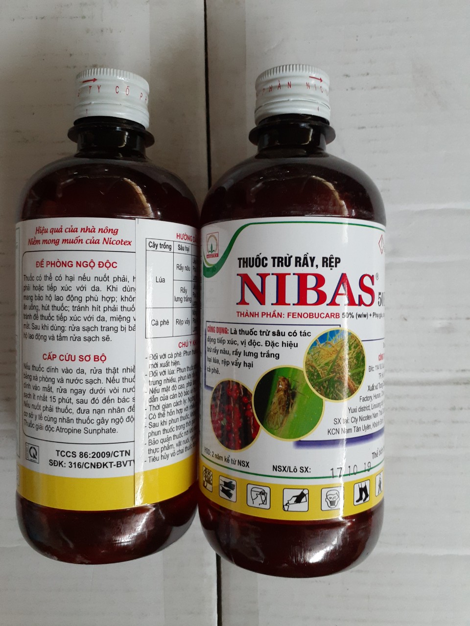Thuốc trừ rầy rệp  NIBAS 50EC - Chai 450ml