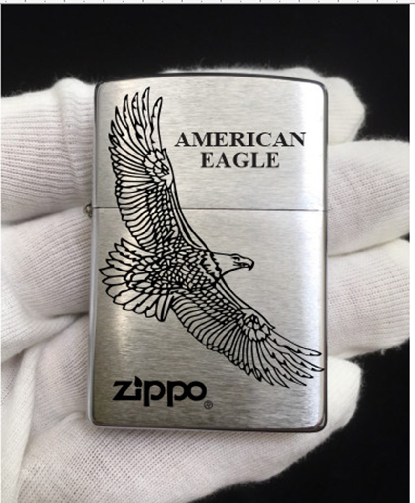 Zippo la mã, bật lửa zippo usa đời la mã - zippo bạc phây xước la mã 1995 - âm rất hay - đại bàng mỹ