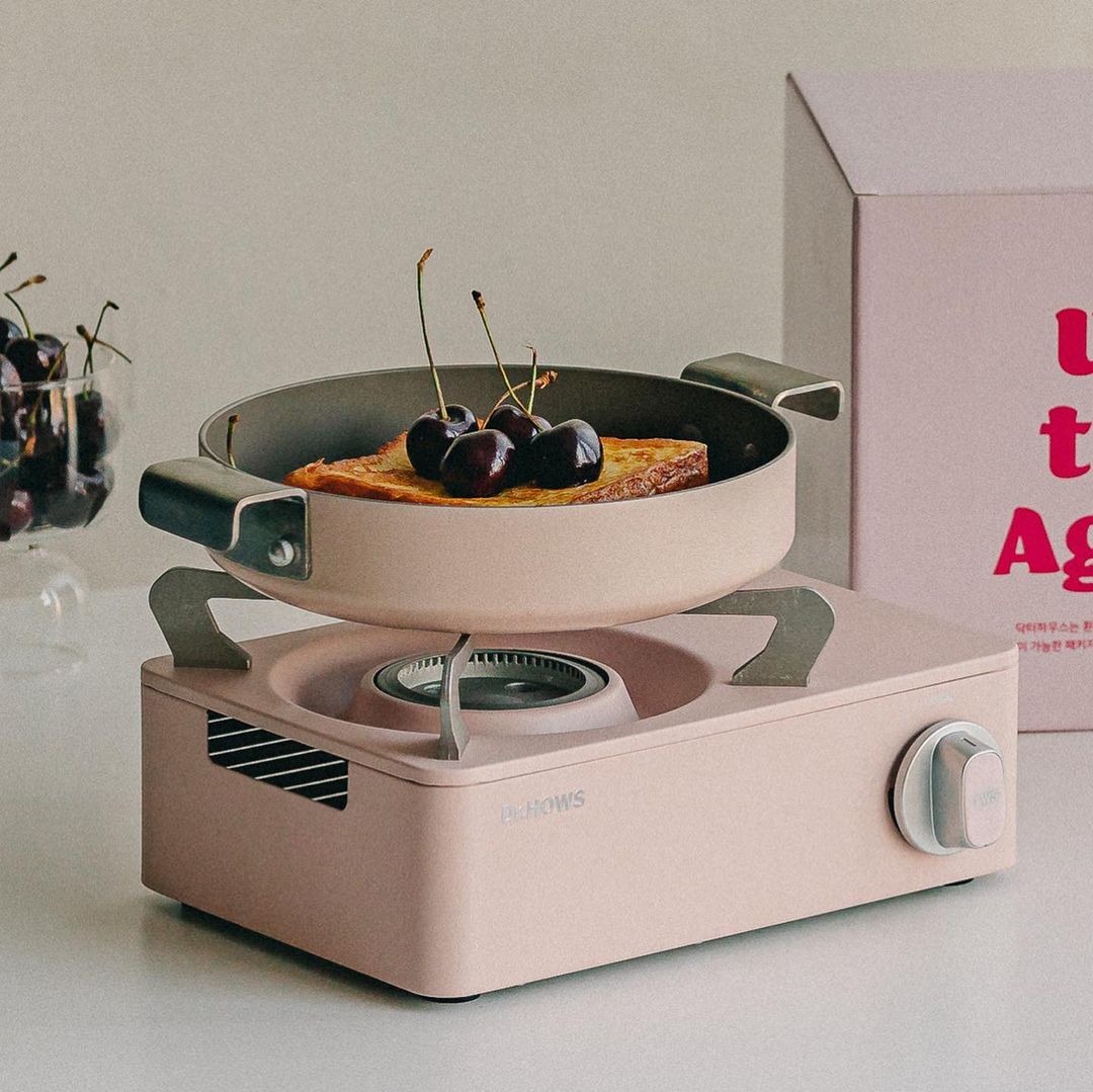 Bếp gas mini Dr.Hows Twinkle Stove (Màu hồng)