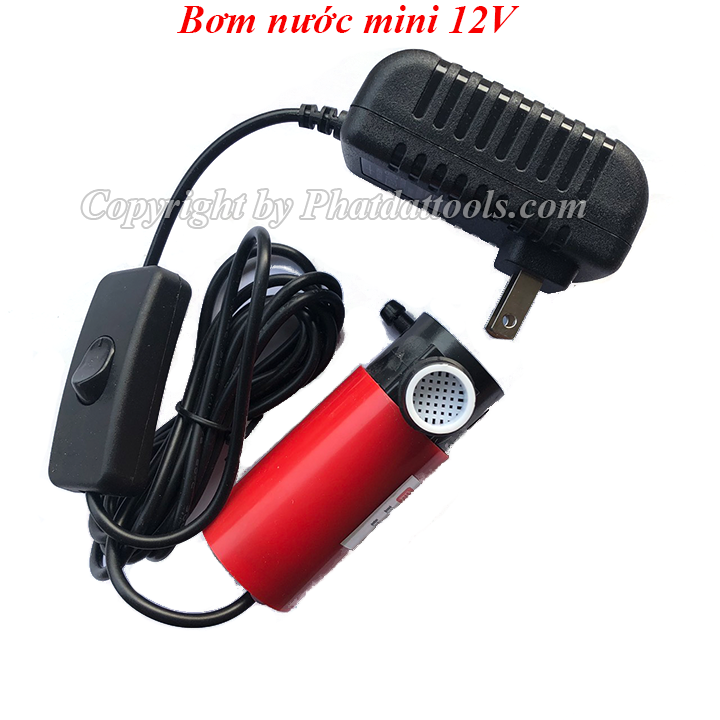 Bơm nước mini 12v cho máy cắt tường cho bể cá