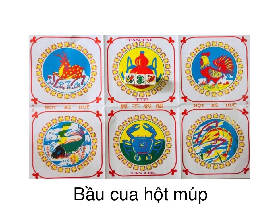 Cờ bầu cua xúc sắc xốp