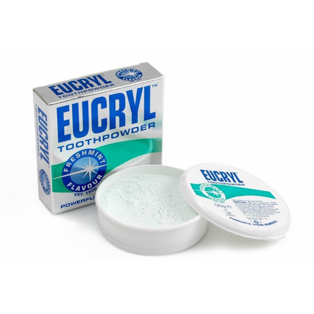 Bột Hỗ Trợ Tẩy Trắng Răng Eucryl Toothpowder 50Gr
