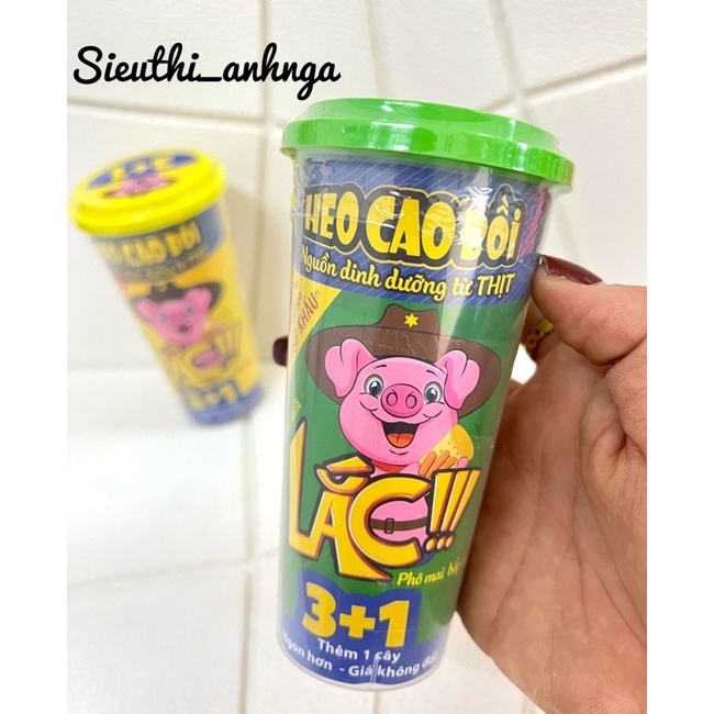 [ Hộp 3 + 1 ] Xúc Xích Lắc Heo Cao Bồi (Đủ Màu)