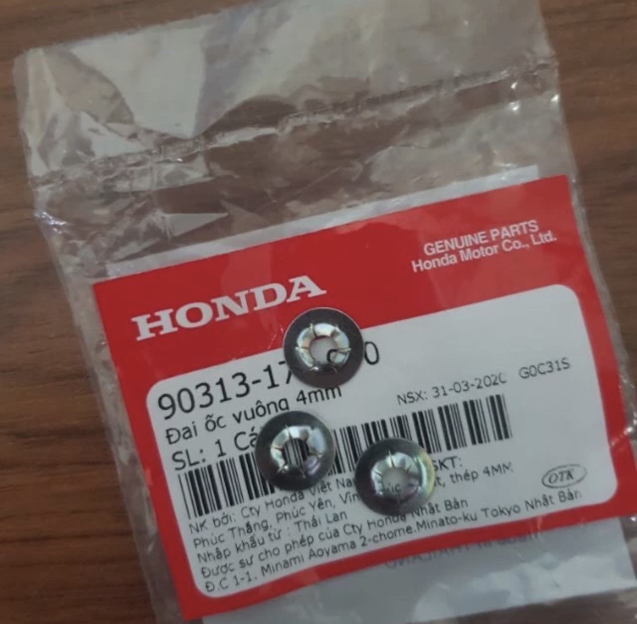 Chốt cài CDI và tem quả đào Honda