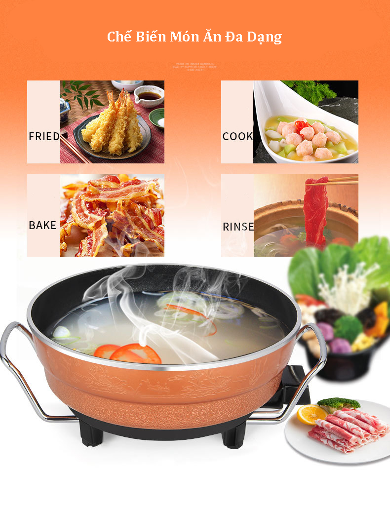 Nồi lẩu điện đa năng nhật bản
