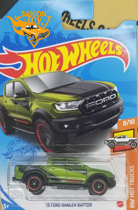 [HOT WHEELS -19 Ford Ranger Raptor  ] Xe mô hình đồ chơi chính hãng MATTEL Tỷ lệ 1:64