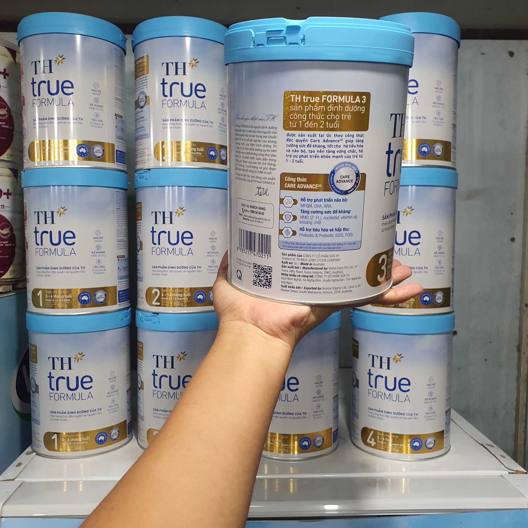 Sữa Bột TH TRUE MILK FORMULA số 3 lon 800g ( 1 - 2 tuổi ) Date 27/02/2025