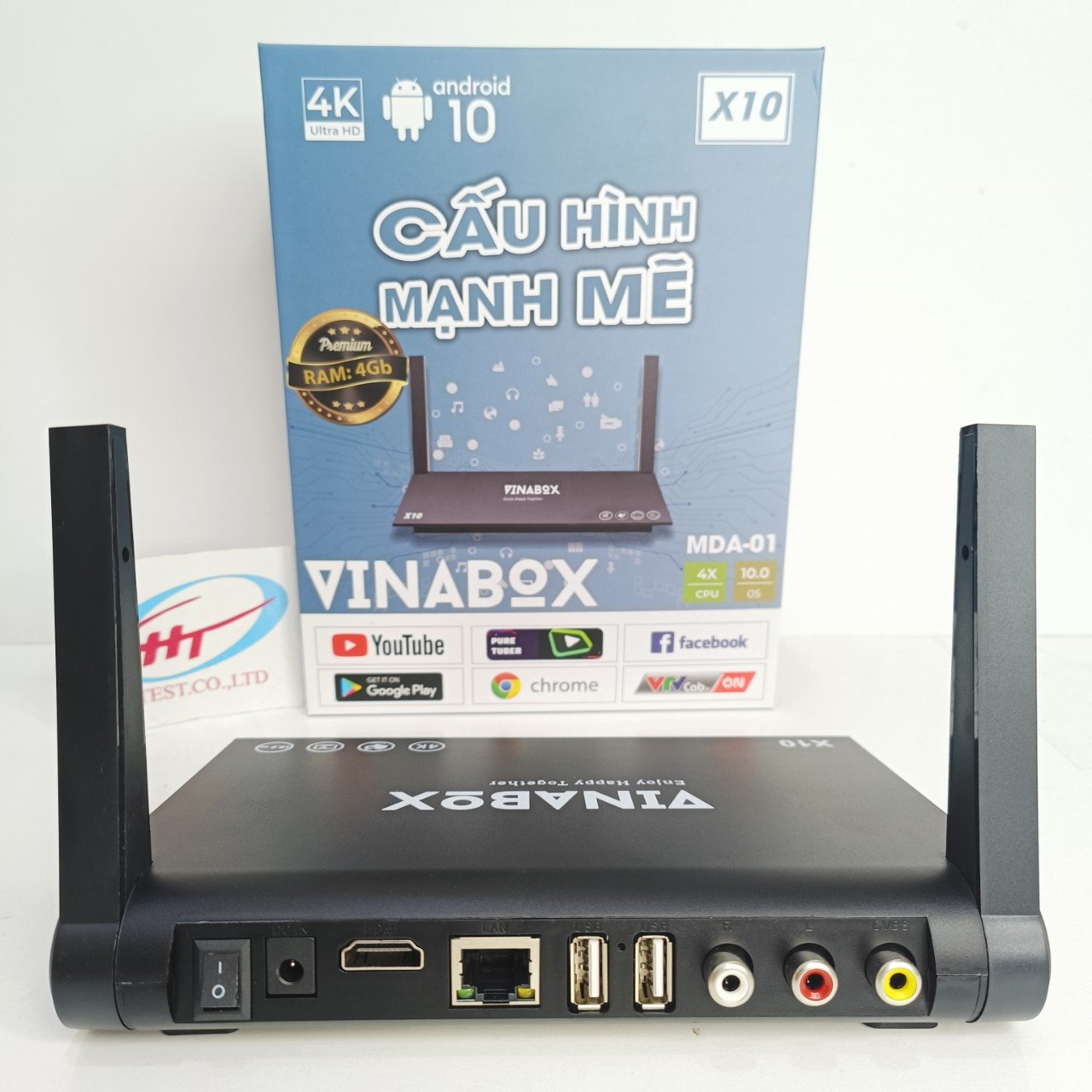 ANDROID TV VINABOX X10, RAM 2G 4GB ROM 16GB-3GB, ANDROID 10.0