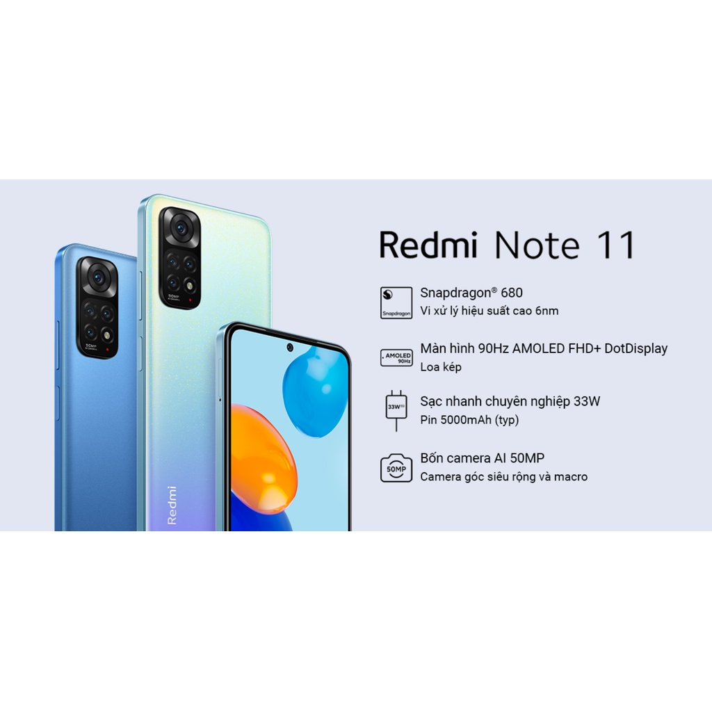 Điện Thoại Xiaomi Redmi Note 11 (4GB/128GB) Chính Hãng
