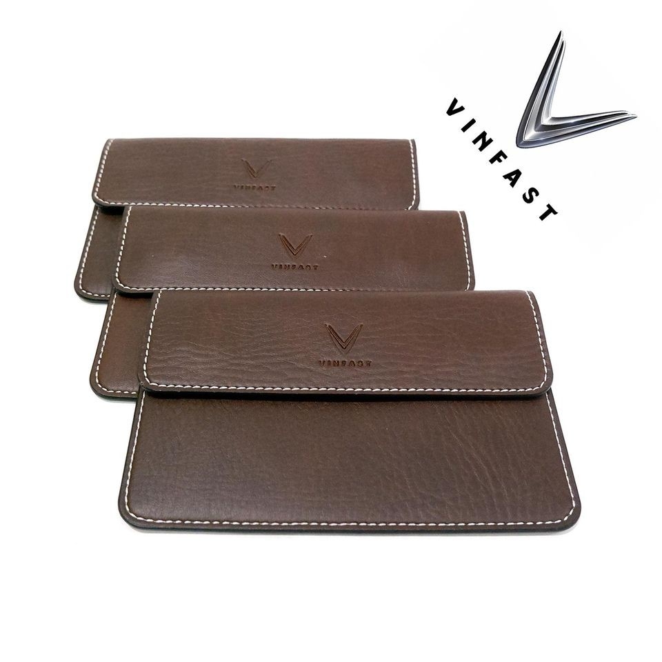 Ví Da Đựng Giấy Tờ Đăng Kiểm Xe Logo VINFAST
