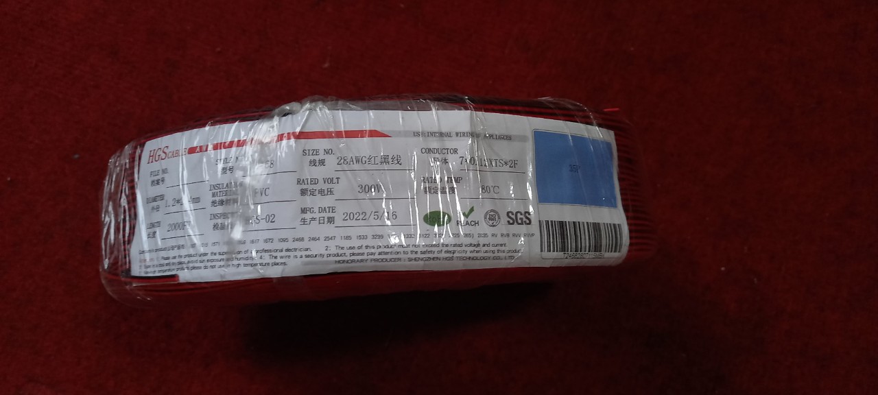 Dây điện đôi nối mạch 24AWG (0,5mm) 28AWG (0,3mm)