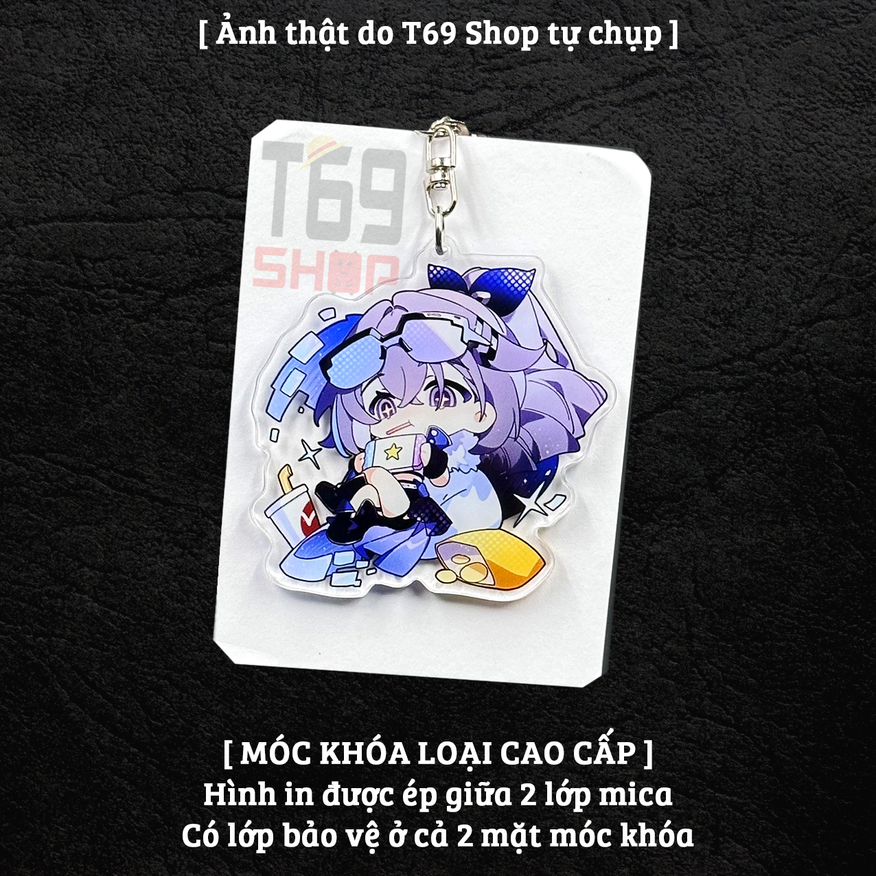 [63 mẫu] Móc khóa mica game Honkai: Star Rail - Cute ver 2 (Loại cao cấp - Hình in ép giữa 2 mặt mica) [T69 Shop]