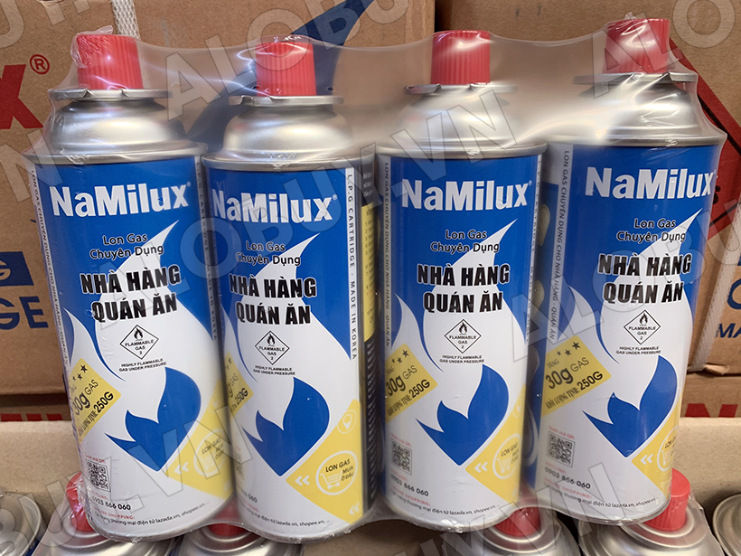 Bình ga mini Namilux 250g dành cho bếp ga mini