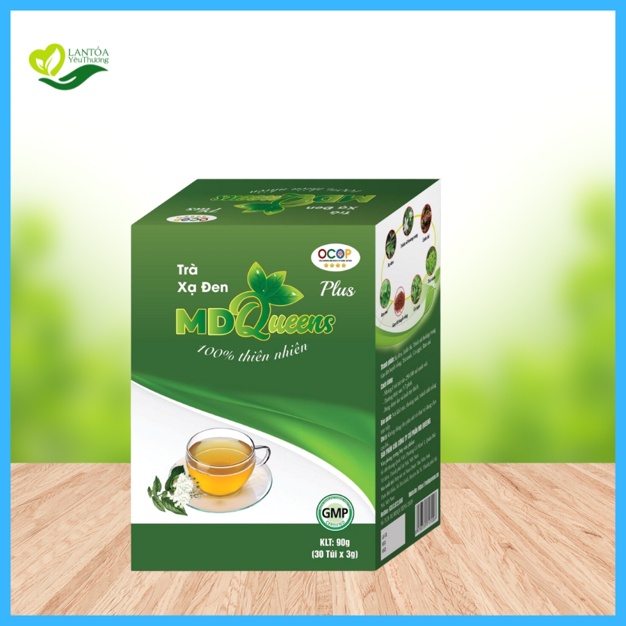 Trà Xạ Đen MD Queens Hộp 30 Túi Lọc