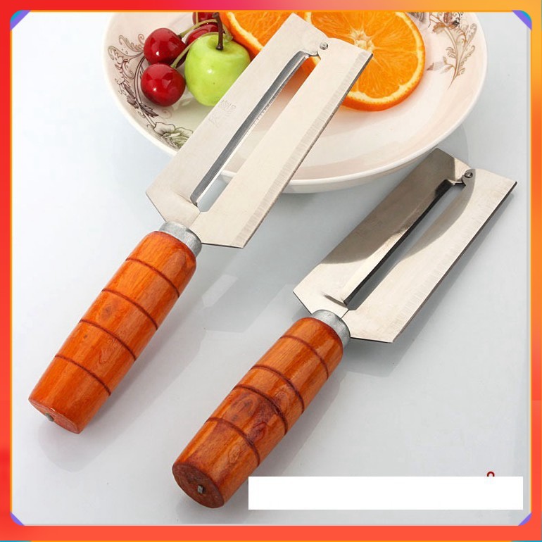 Dao bào cán gỗ 2 lưỡi dài 20cm tiện lợi