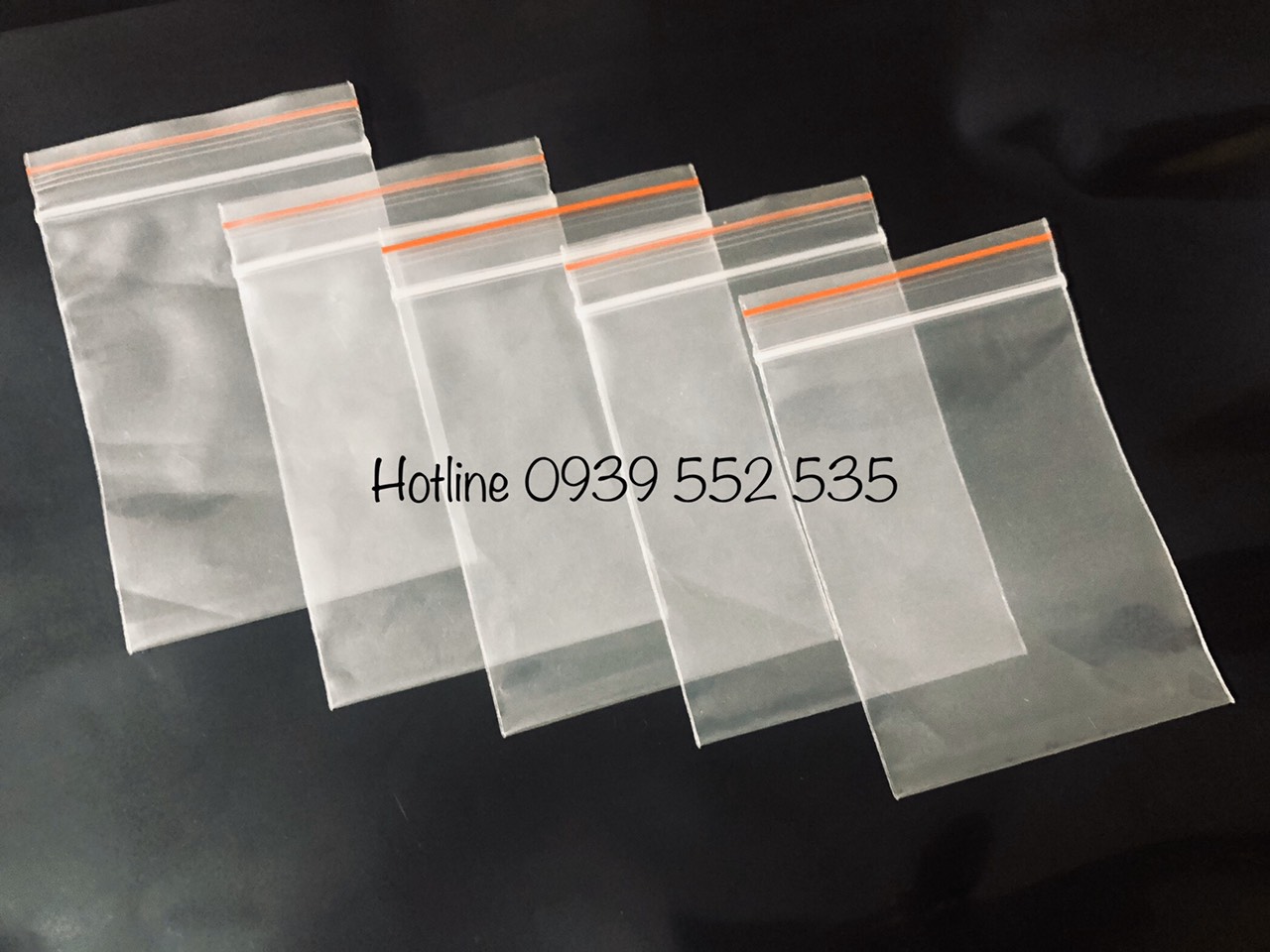 [HCM]1KG - SIZE 25X35 - TÚI ZIPPER VIỀN CHỈ ĐỎ