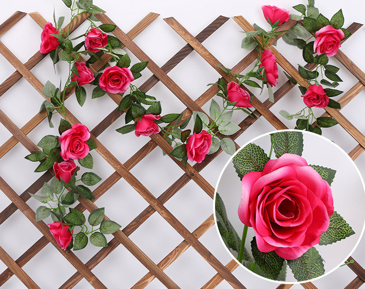 Dây leo hoa hồng giả 16 đầu bông