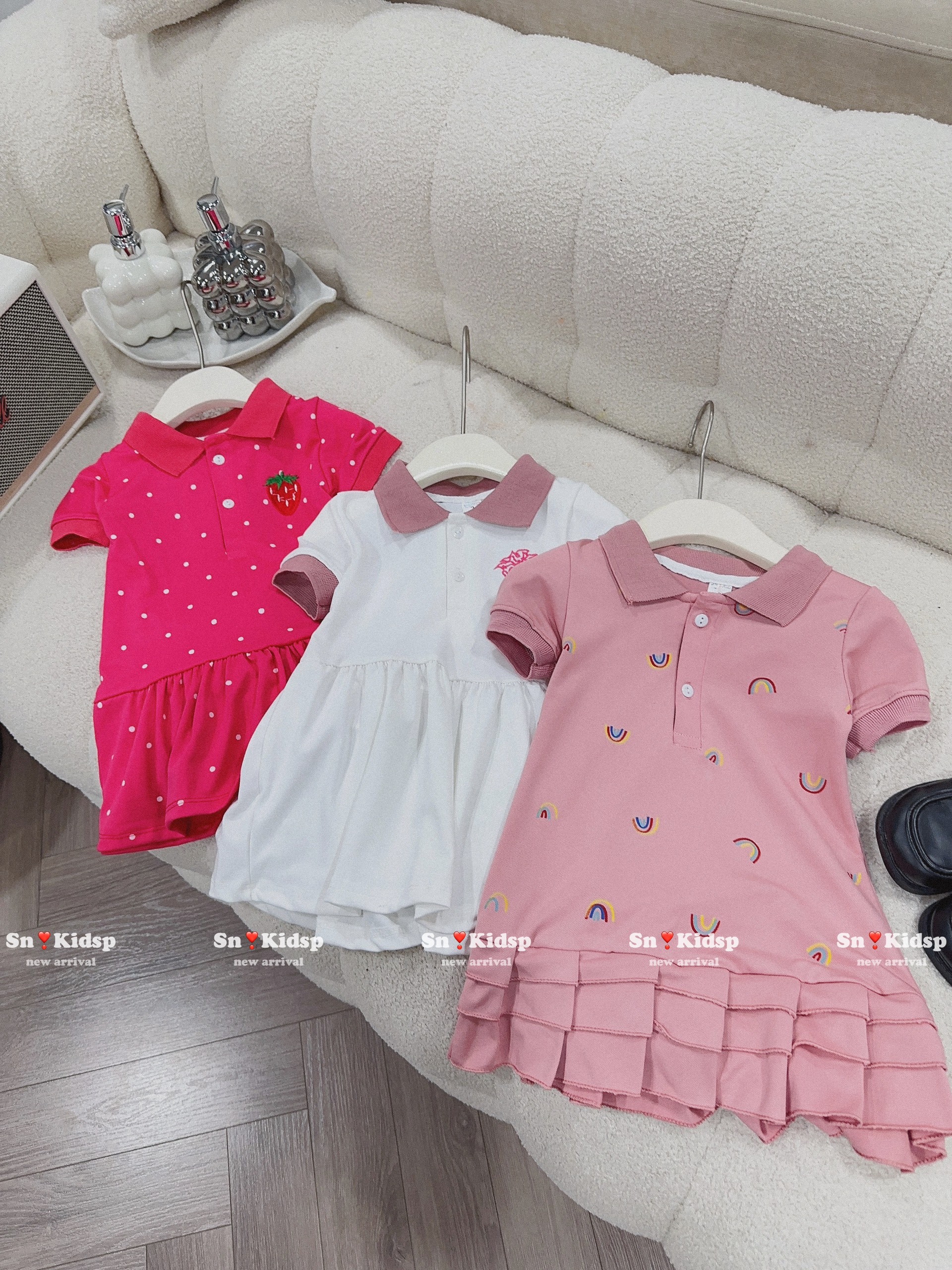 Váy polo mẫu đuôi cá cho bé gái