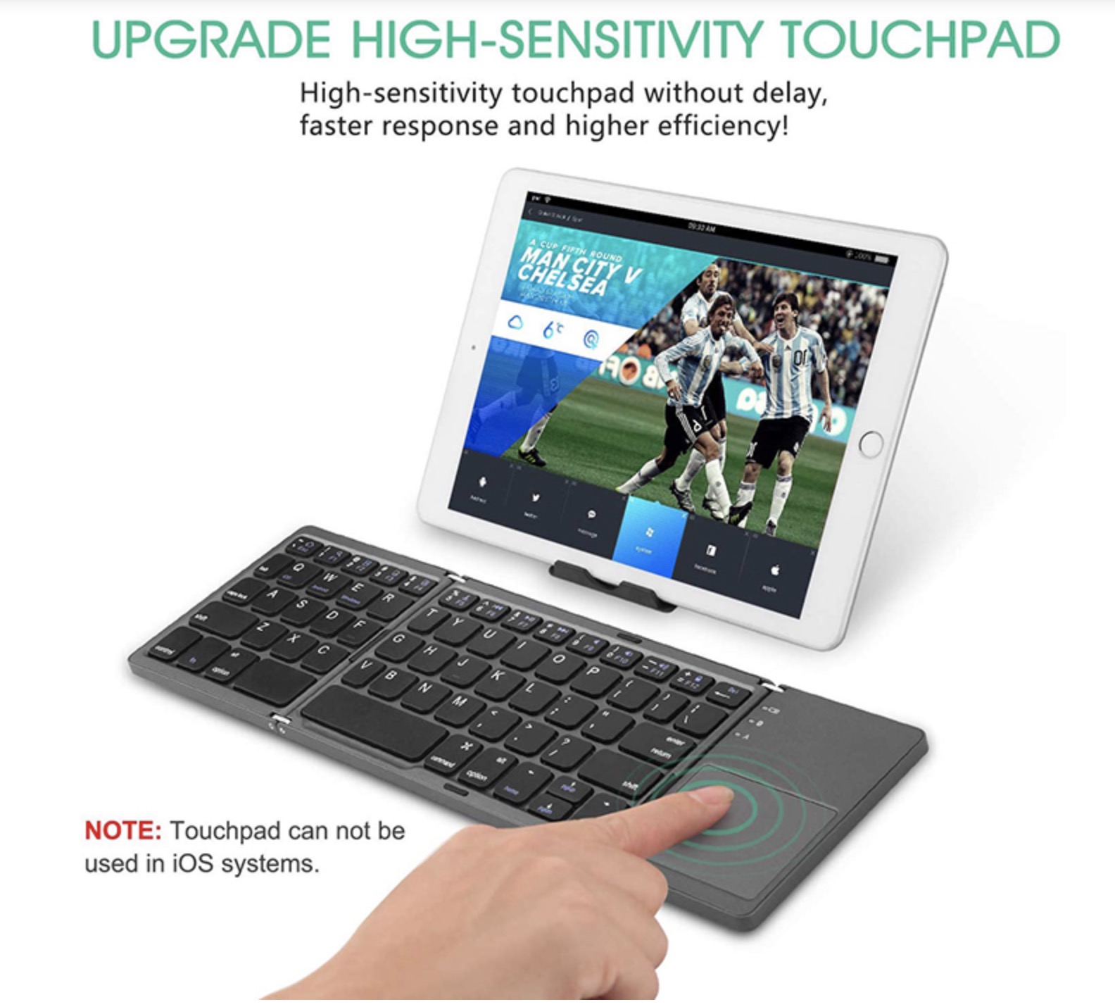 SaleALL Bàn phím bluetooth Foldable Keyboard With TouchPad