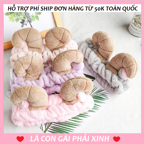 [HCM]Băng đô tai cừu - Băng đô sừng cừu 3D vải nhung