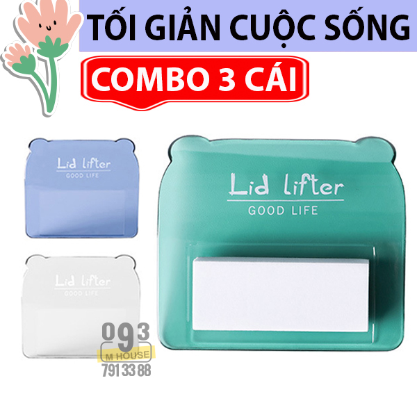 Combo 3 pcs Toilet Cover. Lifting Device Bathroom Toilet Lid Portable Handle Toilet Cover Lifter Not Dirty Hands Open