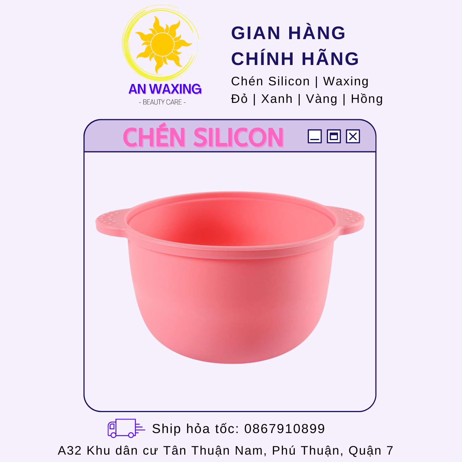 Chén nấu sáp wax lông silicon