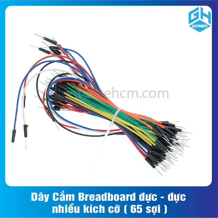 Dây Cắm Breadboard đực - đực nhiều kích cỡ 65 sợi