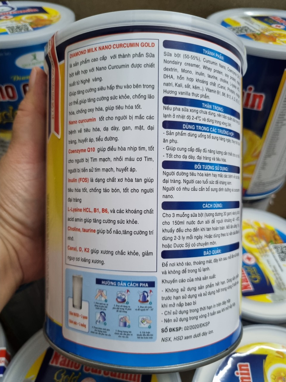 [Date mới, hộp 900g] Sữa nghệ Nano Curcumin Gold .