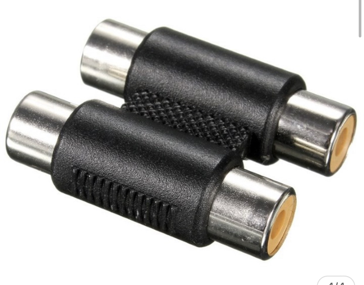 [HCM]Combo 2 Đầu nối cáp loa AV/Audio (bông sen) 2 đầu âm (jack nối AV RCA)
